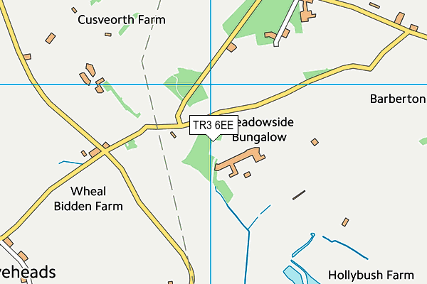 TR3 6EE map - OS VectorMap District (Ordnance Survey)