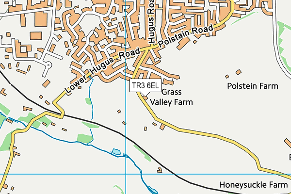 TR3 6EL map - OS VectorMap District (Ordnance Survey)