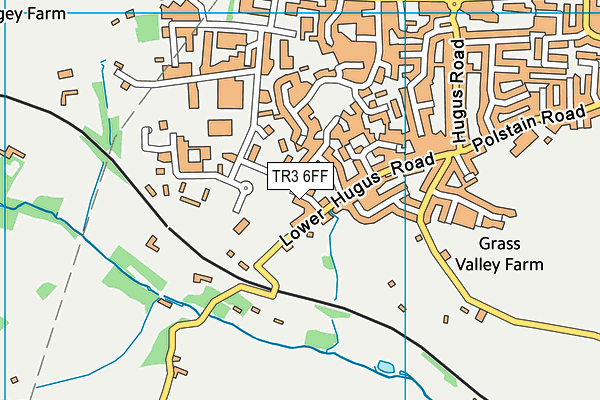 TR3 6FF map - OS VectorMap District (Ordnance Survey)