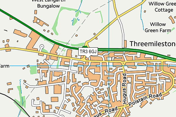 TR3 6GJ map - OS VectorMap District (Ordnance Survey)