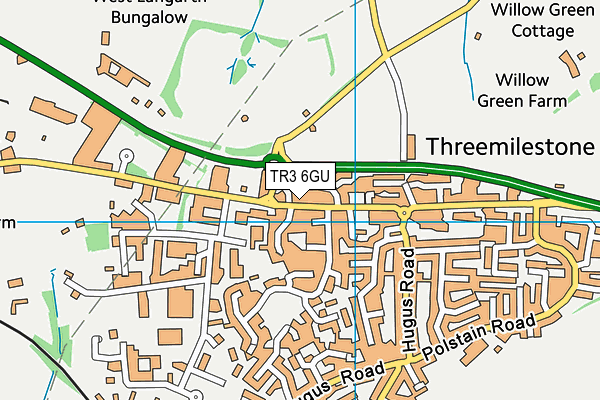 TR3 6GU map - OS VectorMap District (Ordnance Survey)