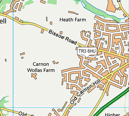 TR3 6HU map - OS VectorMap District (Ordnance Survey)