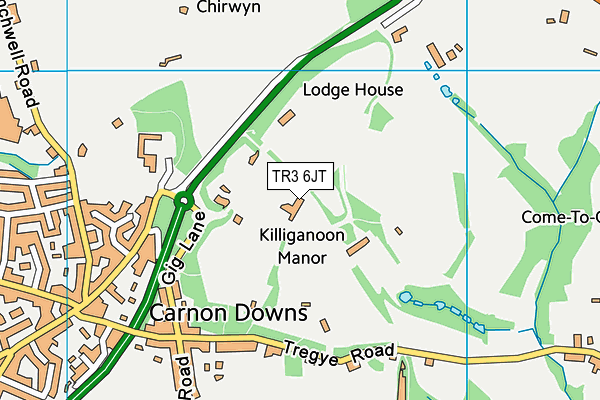 TR3 6JT map - OS VectorMap District (Ordnance Survey)