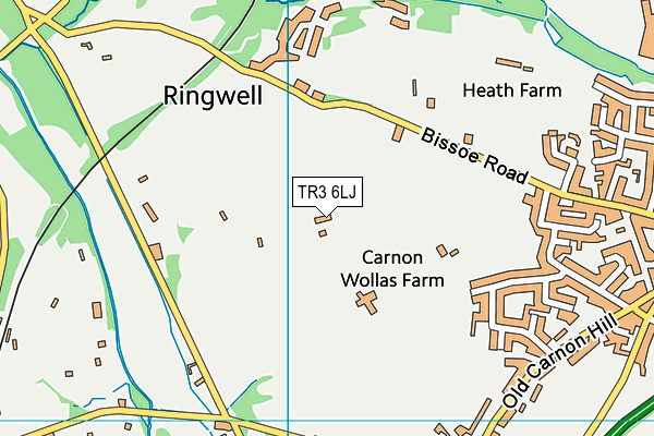 TR3 6LJ map - OS VectorMap District (Ordnance Survey)