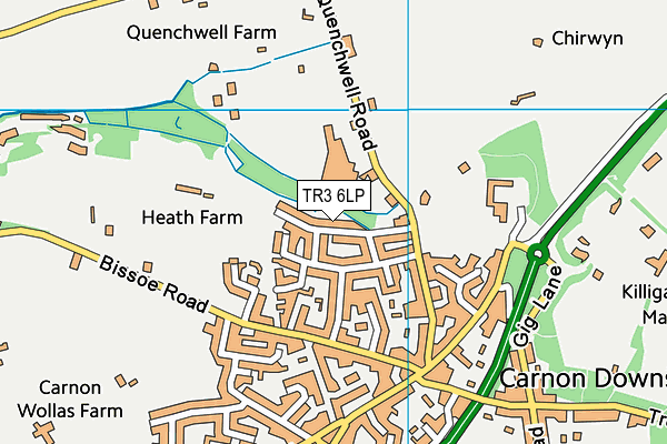 TR3 6LP map - OS VectorMap District (Ordnance Survey)