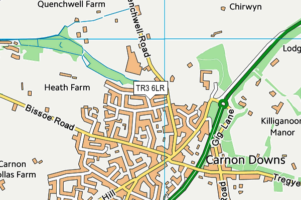 TR3 6LR map - OS VectorMap District (Ordnance Survey)