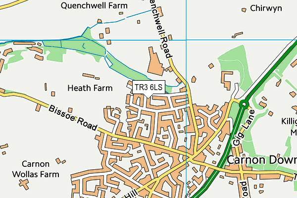 TR3 6LS map - OS VectorMap District (Ordnance Survey)