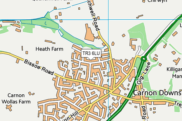 TR3 6LU map - OS VectorMap District (Ordnance Survey)