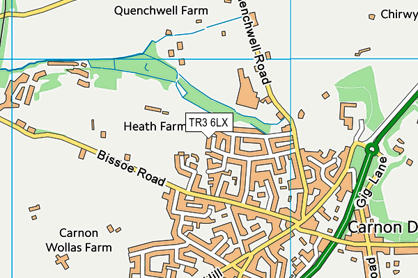 TR3 6LX map - OS VectorMap District (Ordnance Survey)