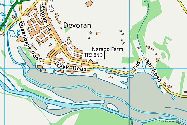 TR3 6ND map - OS VectorMap District (Ordnance Survey)