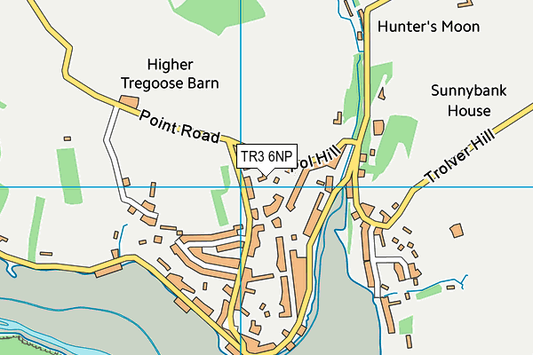 TR3 6NP map - OS VectorMap District (Ordnance Survey)