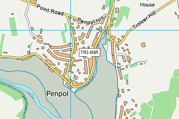 TR3 6NR map - OS VectorMap District (Ordnance Survey)