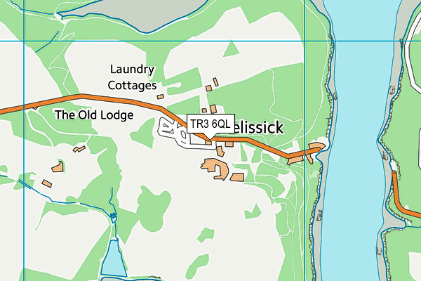 TR3 6QL map - OS VectorMap District (Ordnance Survey)