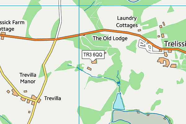 TR3 6QQ map - OS VectorMap District (Ordnance Survey)