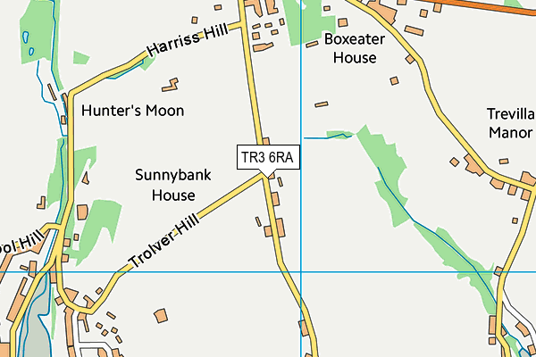 TR3 6RA map - OS VectorMap District (Ordnance Survey)