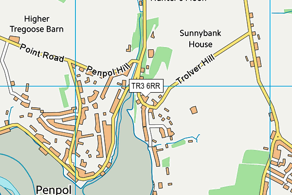TR3 6RR map - OS VectorMap District (Ordnance Survey)