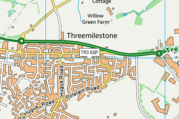 TR3 6SP map - OS VectorMap District (Ordnance Survey)