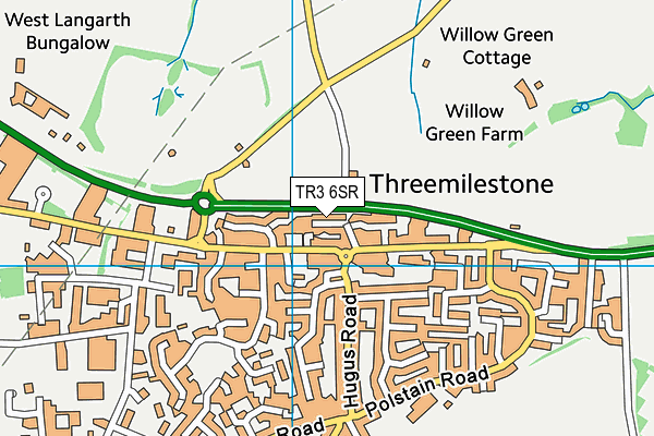 TR3 6SR map - OS VectorMap District (Ordnance Survey)