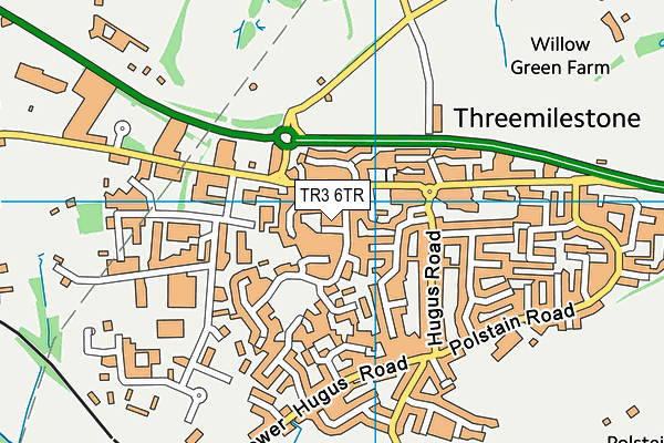 TR3 6TR map - OS VectorMap District (Ordnance Survey)