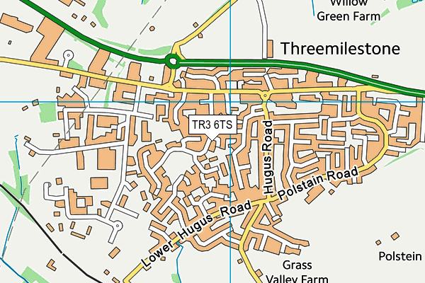 TR3 6TS map - OS VectorMap District (Ordnance Survey)