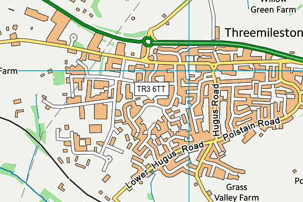 TR3 6TT map - OS VectorMap District (Ordnance Survey)