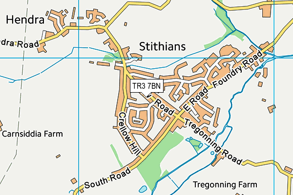 TR3 7BN map - OS VectorMap District (Ordnance Survey)