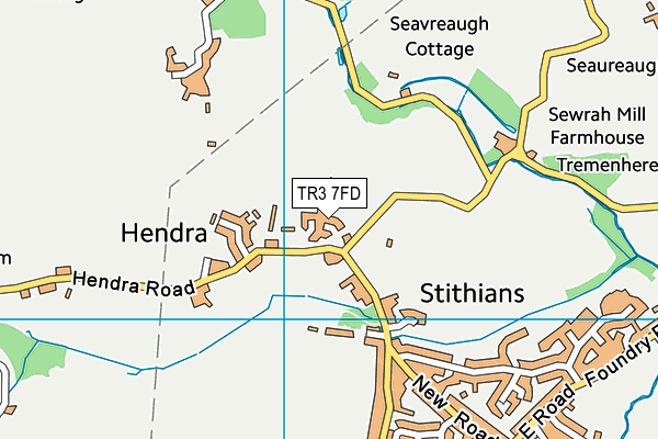 TR3 7FD map - OS VectorMap District (Ordnance Survey)