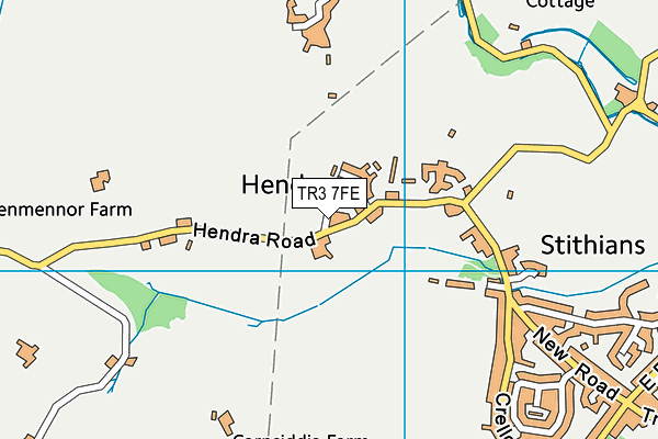 TR3 7FE map - OS VectorMap District (Ordnance Survey)