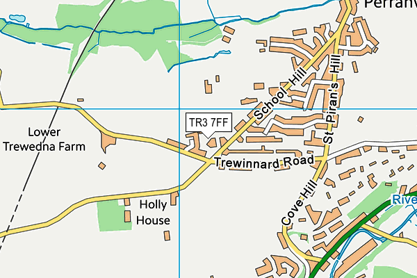 TR3 7FF map - OS VectorMap District (Ordnance Survey)