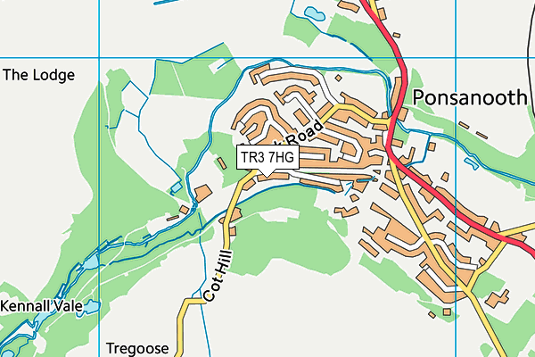 TR3 7HG map - OS VectorMap District (Ordnance Survey)