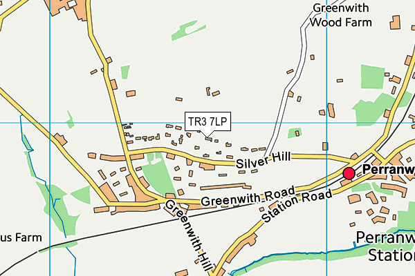 TR3 7LP map - OS VectorMap District (Ordnance Survey)