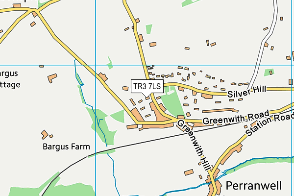 TR3 7LS map - OS VectorMap District (Ordnance Survey)