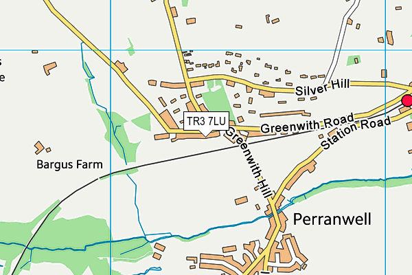TR3 7LU map - OS VectorMap District (Ordnance Survey)