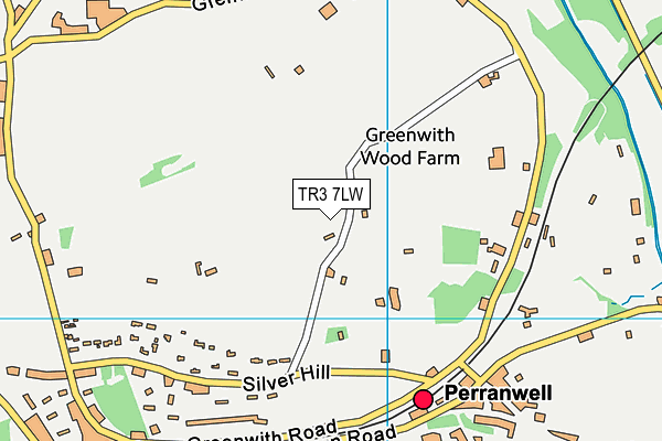 TR3 7LW map - OS VectorMap District (Ordnance Survey)