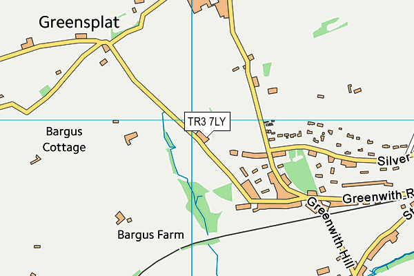 TR3 7LY map - OS VectorMap District (Ordnance Survey)