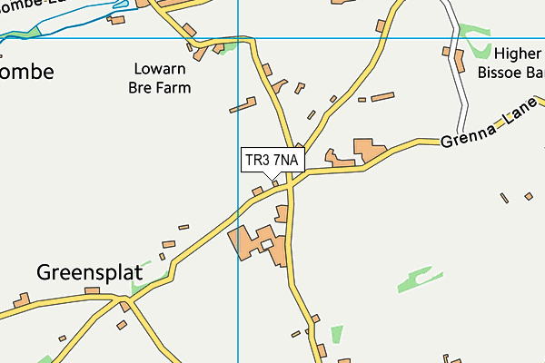 TR3 7NA map - OS VectorMap District (Ordnance Survey)
