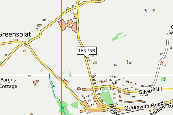 TR3 7NB map - OS VectorMap District (Ordnance Survey)