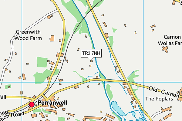 TR3 7NH map - OS VectorMap District (Ordnance Survey)