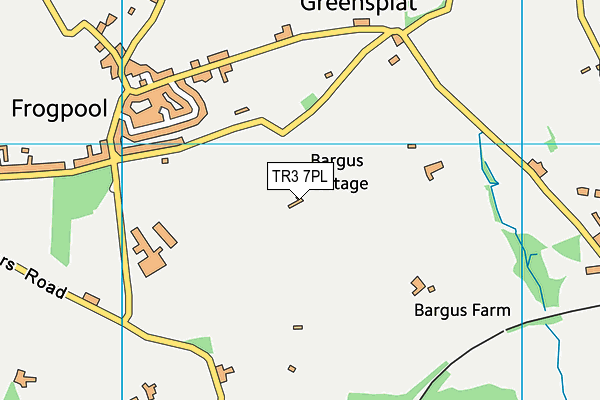 TR3 7PL map - OS VectorMap District (Ordnance Survey)