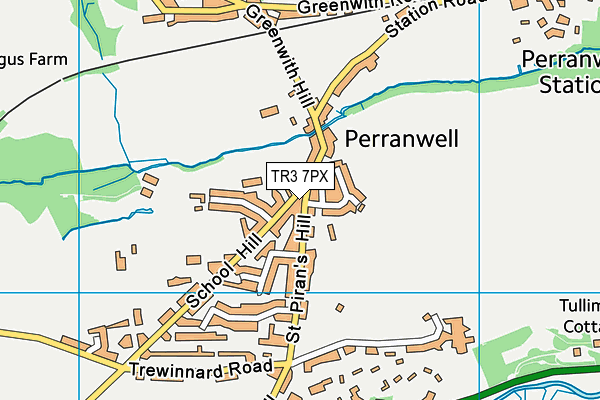 TR3 7PX map - OS VectorMap District (Ordnance Survey)