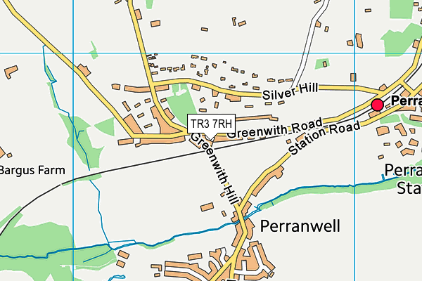 TR3 7RH map - OS VectorMap District (Ordnance Survey)