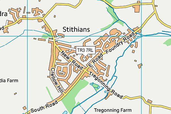 TR3 7RL map - OS VectorMap District (Ordnance Survey)