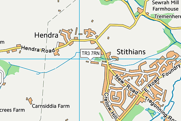 TR3 7RN map - OS VectorMap District (Ordnance Survey)