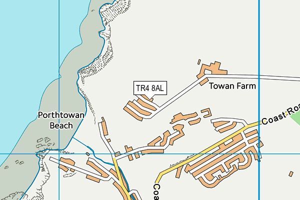 TR4 8AL map - OS VectorMap District (Ordnance Survey)