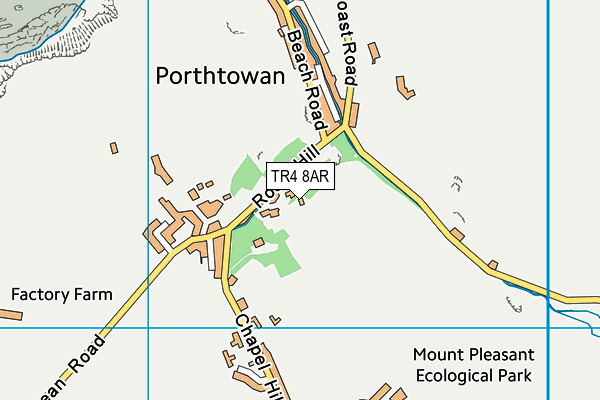 TR4 8AR map - OS VectorMap District (Ordnance Survey)