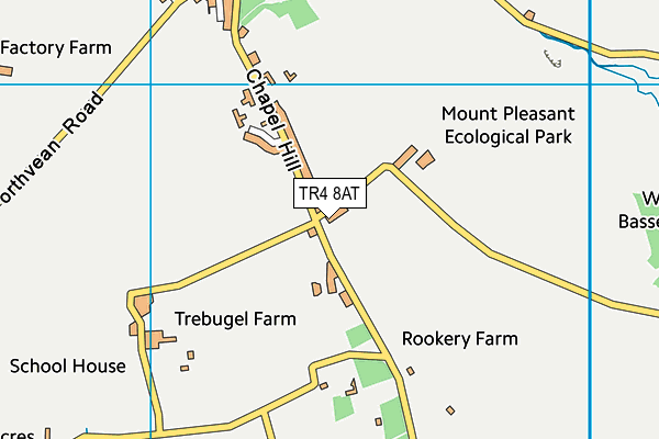 TR4 8AT map - OS VectorMap District (Ordnance Survey)