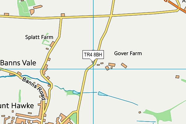 TR4 8BH map - OS VectorMap District (Ordnance Survey)