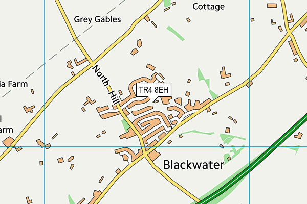TR4 8EH map - OS VectorMap District (Ordnance Survey)