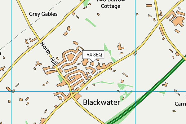 TR4 8EQ map - OS VectorMap District (Ordnance Survey)