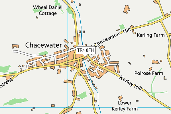 TR4 8FH map - OS VectorMap District (Ordnance Survey)